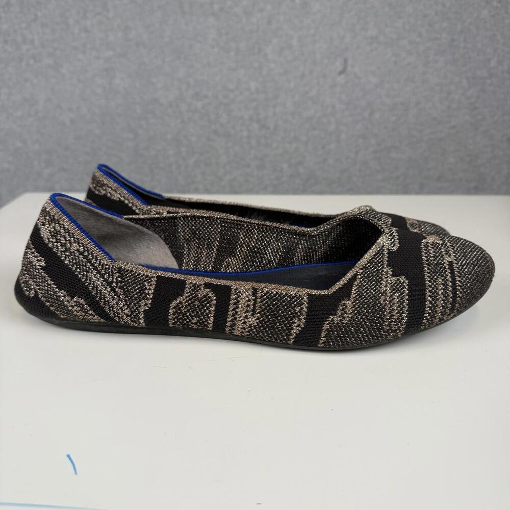 Rothy's The Point Women's Size 9 US Golden Shimmer Slip on Flat Shoes